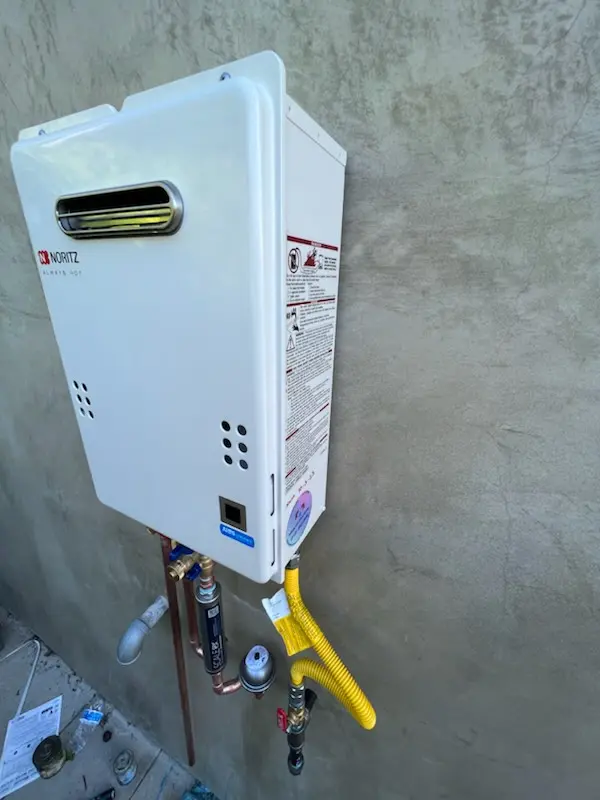 Tankless water heater installation for Mountainside homes